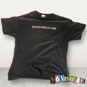 Hanes Grey Heavyweight Porsche Tee